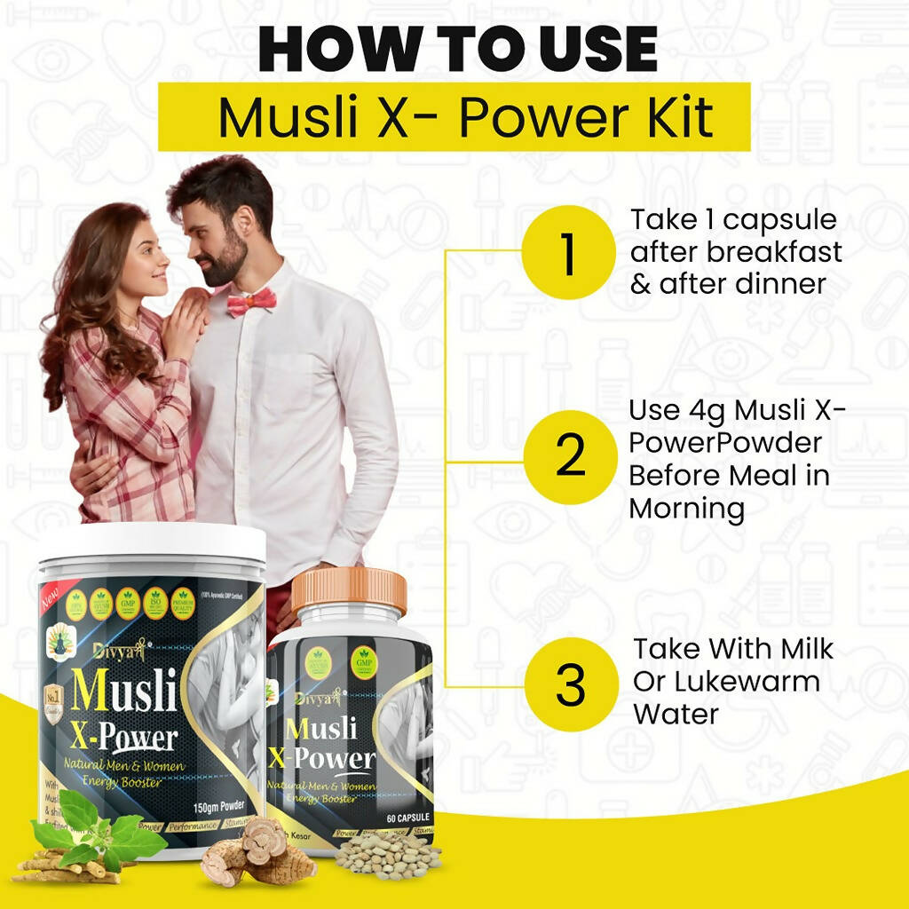 Divya Shree Musli X-Power unit-dose , Powder Combo