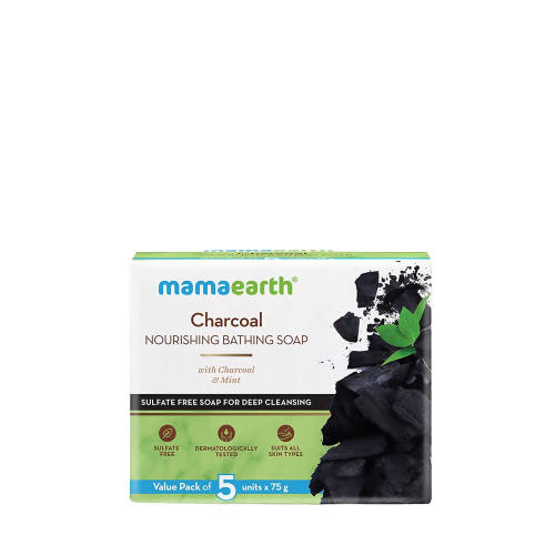 Buy Mamaearth Charcoal Nourishing Bathing Soap Online in USA from Chaijava. Fast shipping available.