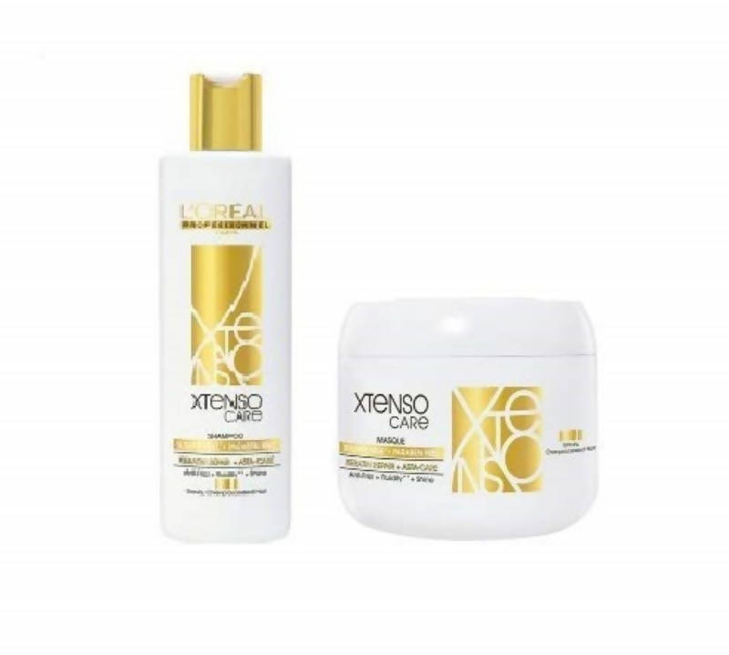 Buy L'oreal Paris Professionnel Xtenso Care Shampoo & Mask Online in USA from Chaijava. Fast shipping available.