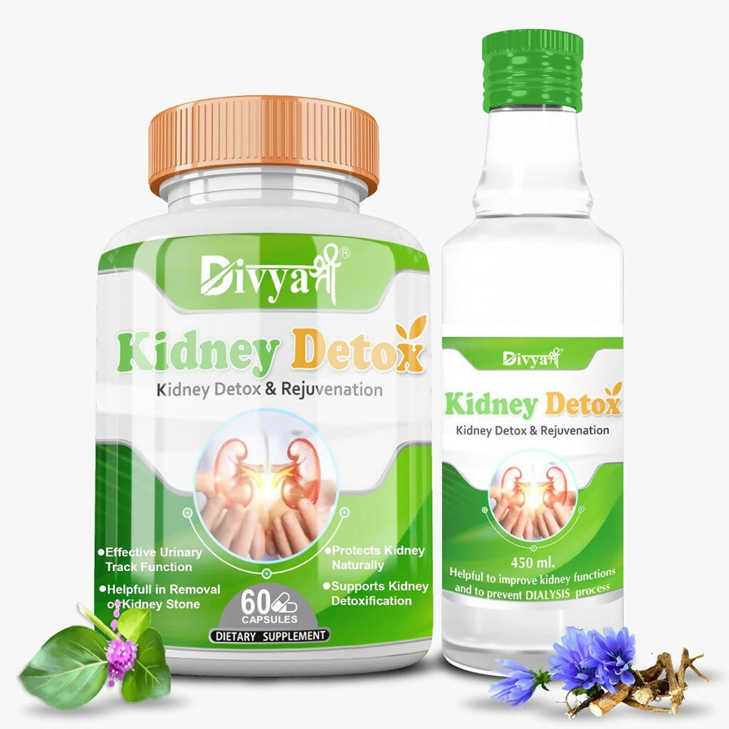 Buy Divya Shree Kidney Detox unit-dose & Syrup Combo Online in USA from Chaijava. Fast shipping available.