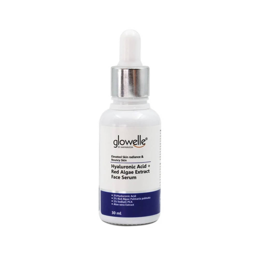 Buy Aaryanveda Glowelle Hyaluronic Acid + Red Algae Face Serum Online in USA from Chaijava. Fast shipping available.