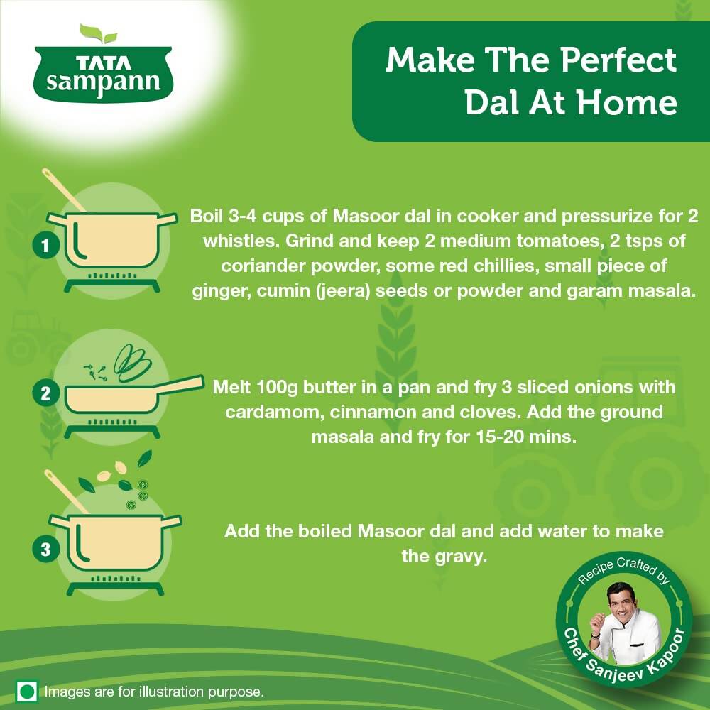 Tata Sampann Unpolished Masoor Dal Whole – Ships to USA