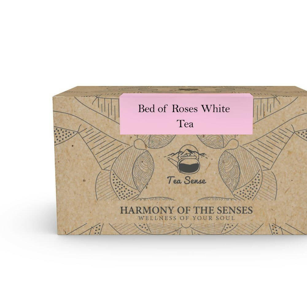 Tea Sense Bed Of Roses White Tea Bags Box 