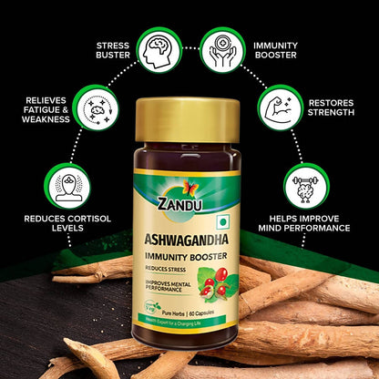 Zandu Ashwagandha Immunity Booster Capsules