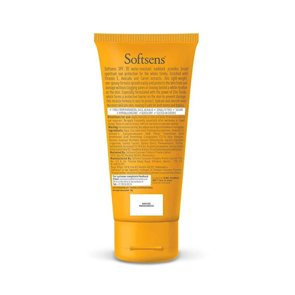 Softsens Water Resistant Sunblock