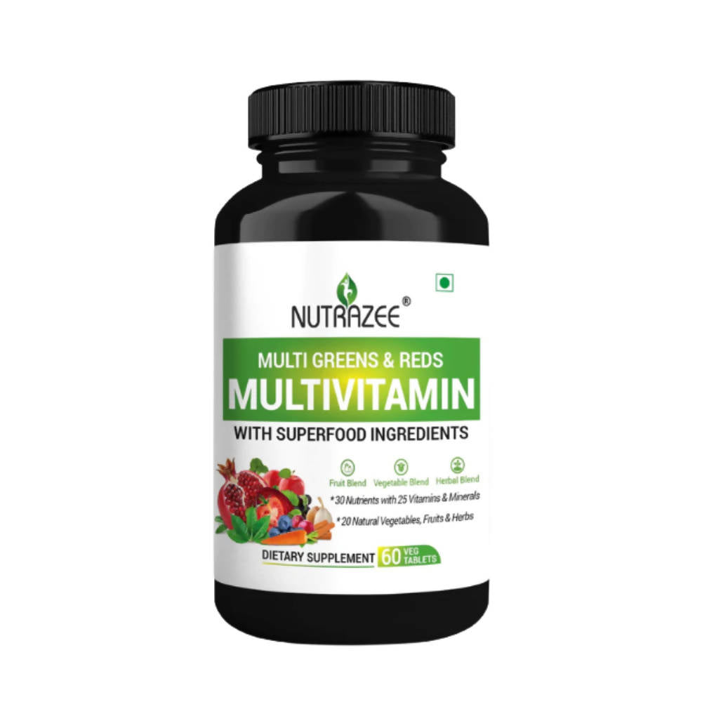 Nutrazee Multi Greens & Reds Multivitamin Tablets TrueCure