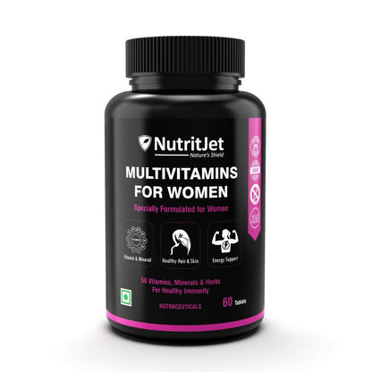 NutritJet Multivitamin Vegetarian Tablets For Women TrueCure