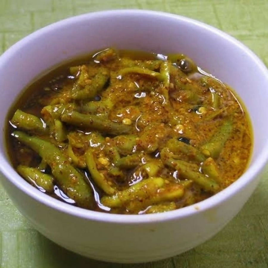 konaseema Green Chilli pickle (Pachi Mirchi Avakaya)