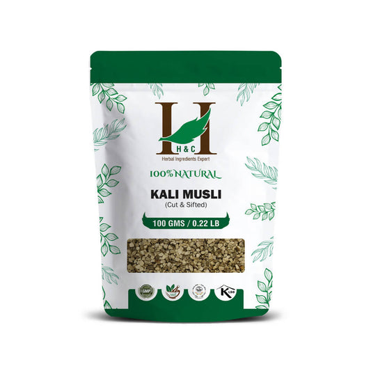 H&C Herbal Kali Musli Cut & Shifted Herbal Tea Ingredient 