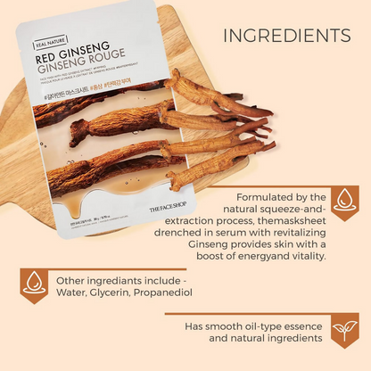 The Face Shop Real Nature Red Ginseng Face Mask