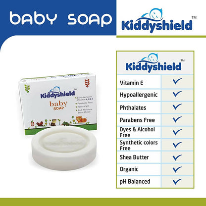 Kiddyshield Baby pH Balanced Soap for New Born & Kids