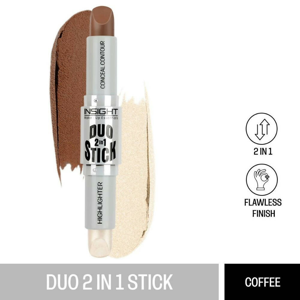 Insight Cosmetics Duo Stick Contour + Highlighter - 02 Coffee