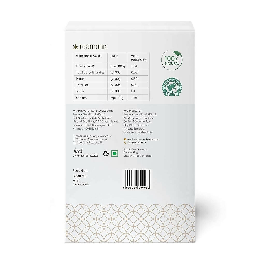 Teamonk Nilgiris Taizen Cinnamon Green Tea Leaves (50 Cups)