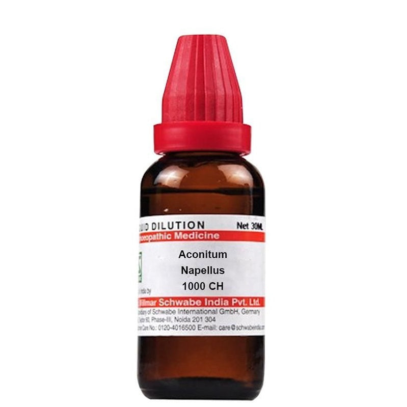 Dr. Willmar Schwabe India Aconitum Napellus Dilution 1000 CH