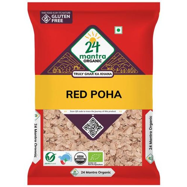 24 Mantra Organic Red Poha 