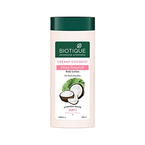 Biotique Bio Creamy Coconut Ultra Rich Body Lotion TrueCure