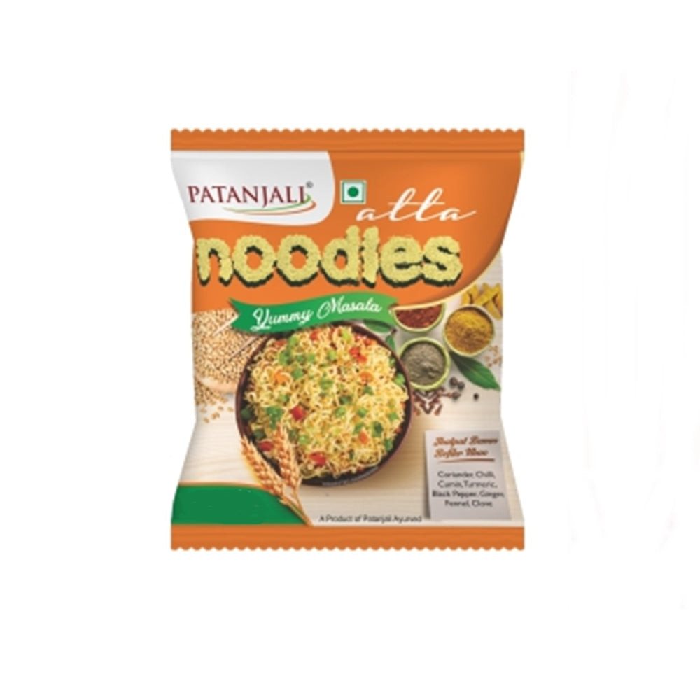 Patanjali Atta Noodles Yummy Masala (Pack of 10)