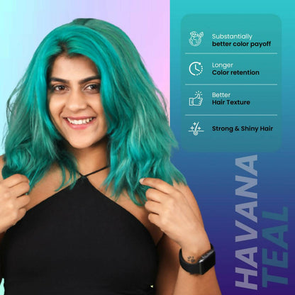 Anveya Semi Permanent Hair Color - Havana Teal