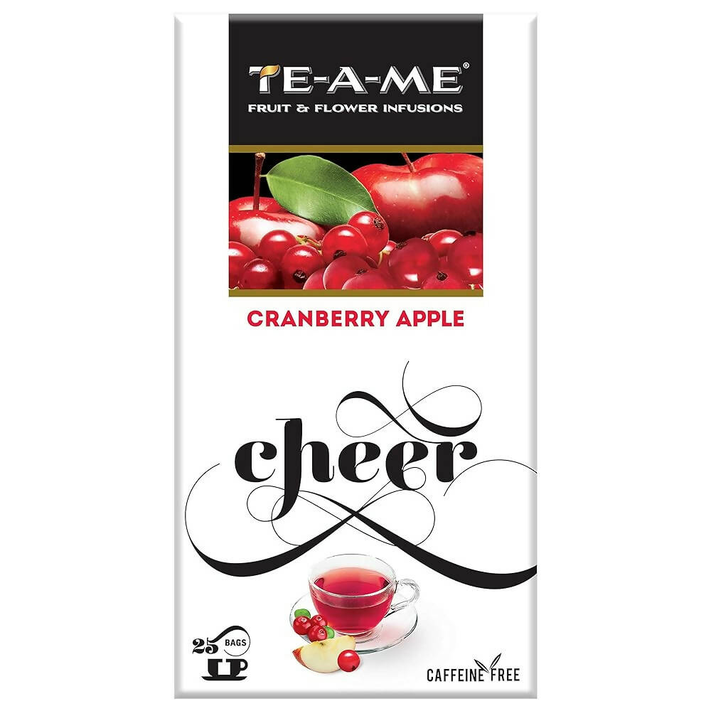 TE-A-ME Cranberry Apple Cheer Infusion Tea Bags TrueCure