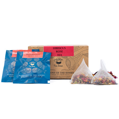 Tea Sense Hibiscus Rose Tea Bags Box