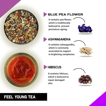 Teacurry Feel Young Tea Bags (Anti Ageing Tea)