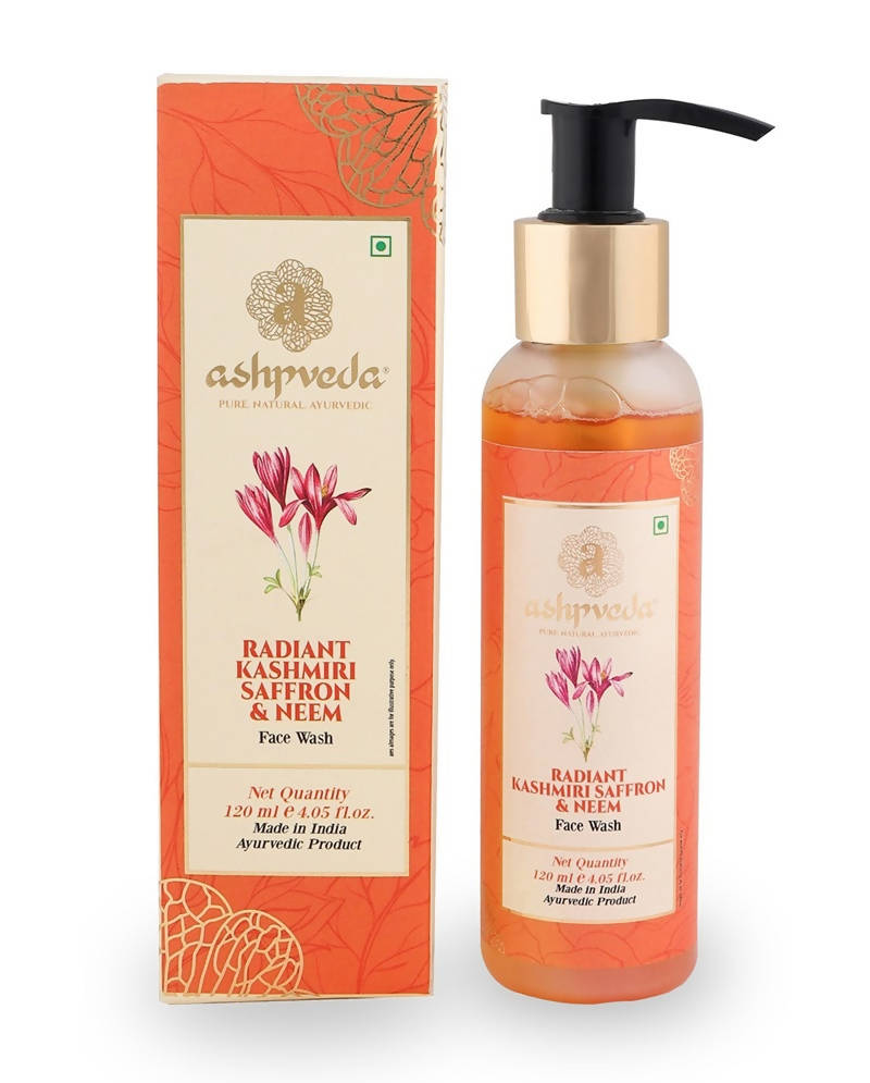 Ashpveda Radiant Kashmiri Saffron and Neem Face Wash