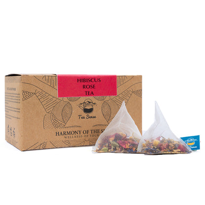 Tea Sense Hibiscus Rose Tea Bags Box