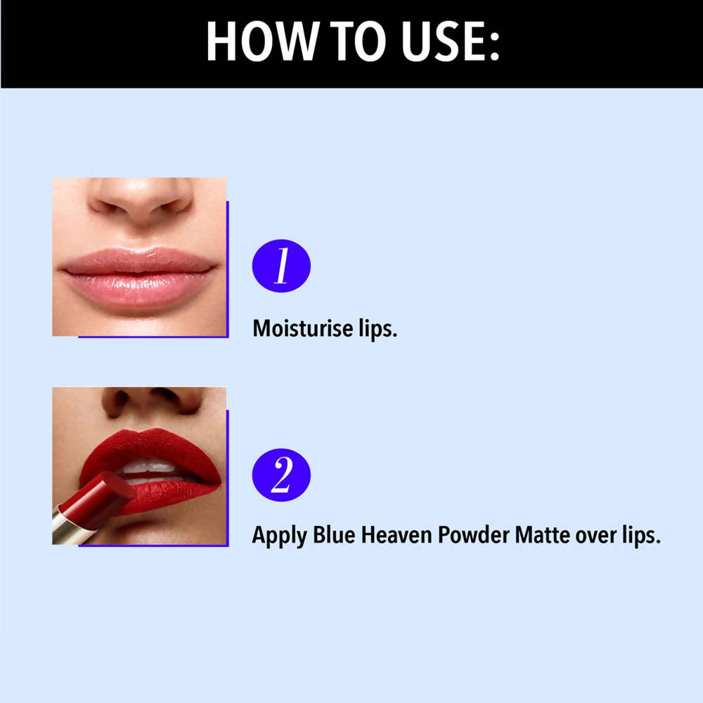 Blue Heaven Powder Matte Lipstick Sienna Sunset