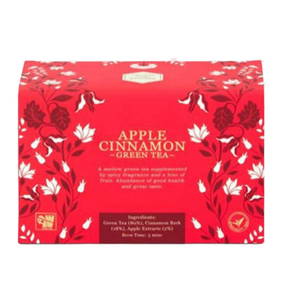 Mittal Teas Apple Cinnamon Green Tea Eco Friendly Bags TrueCure