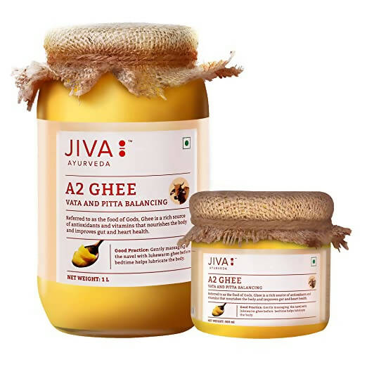 Jiva Ayurveda A2 Gir Desi Cow Ghee Combo, Australia, Canada 