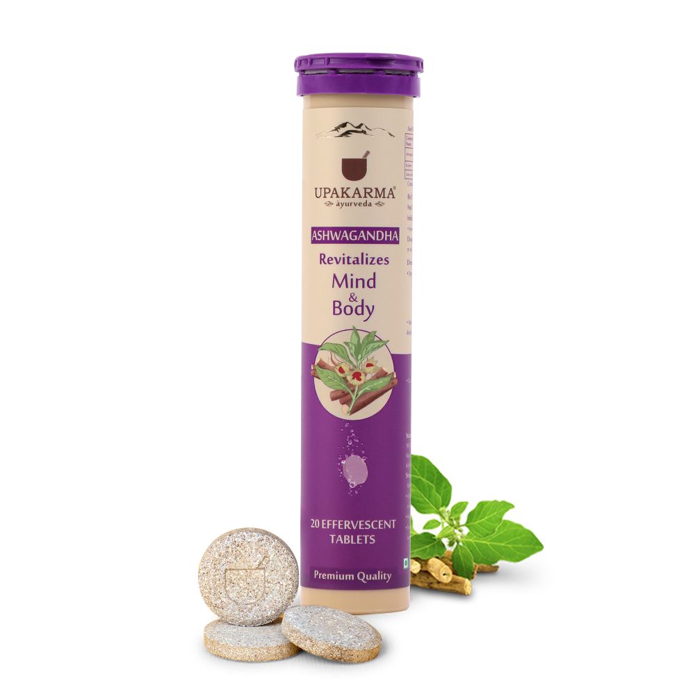 Upakarma Ayurveda Ashwagandha Effervescent Tablets 