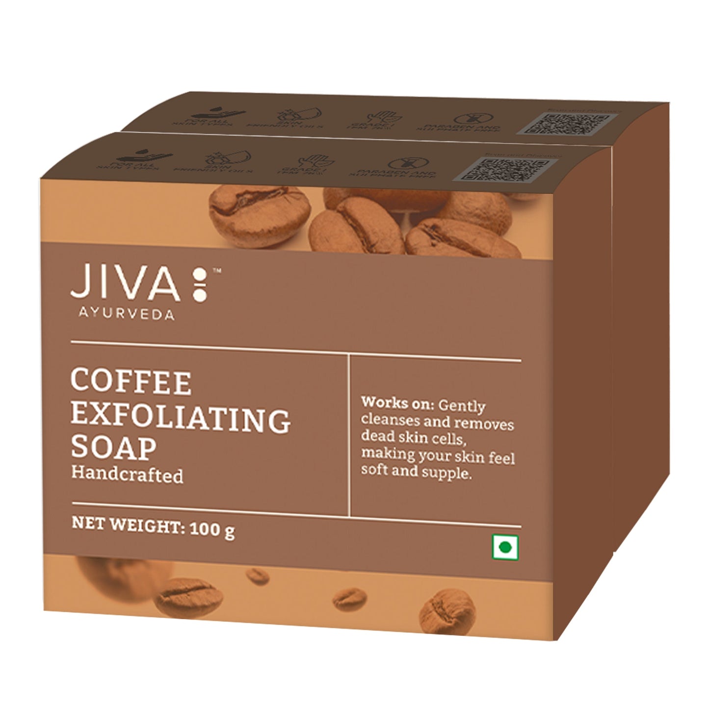 Jiva Ayurveda Coffee Exfoliating Soap TrueCureN