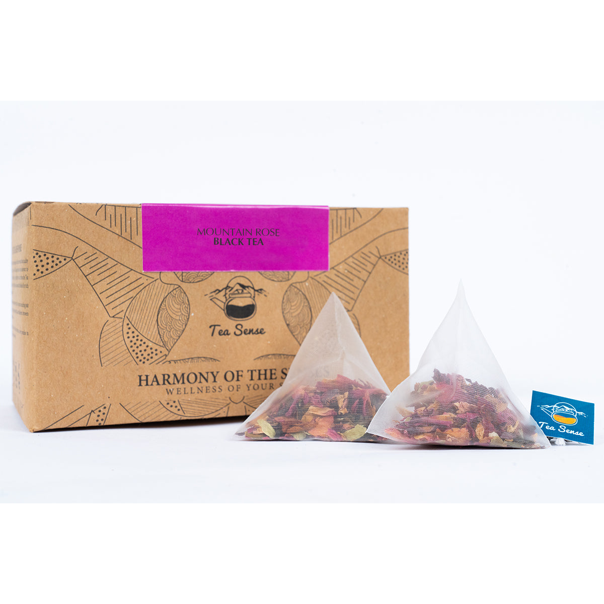 Tea Sense Mountain Rose Black Tea Bags Box