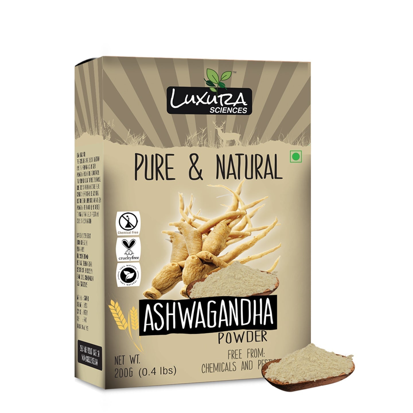 Luxura Sciences Natural Ashwagandha Powder