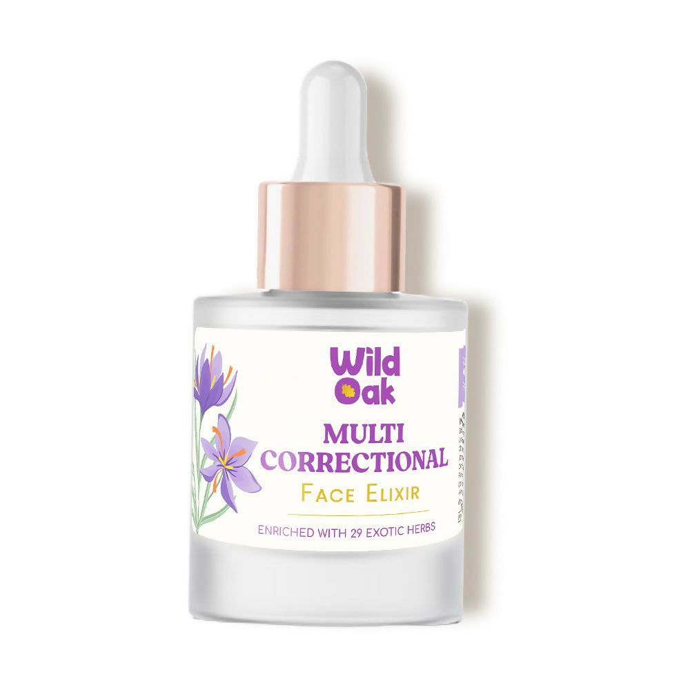 Wild Oak Kumkumadi Thailam or Multi Correctional Face Elixir Enriched with 30 Exotic Herbs TrueCure