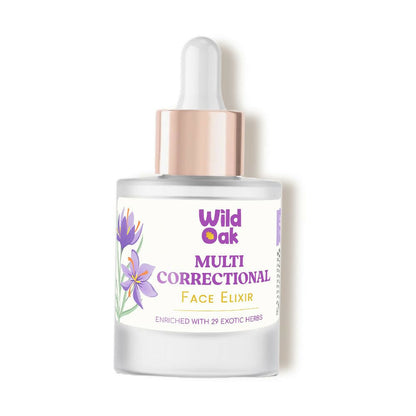 Wild Oak Kumkumadi Thailam or Multi Correctional Face Elixir Enriched with 30 Exotic Herbs TrueCure