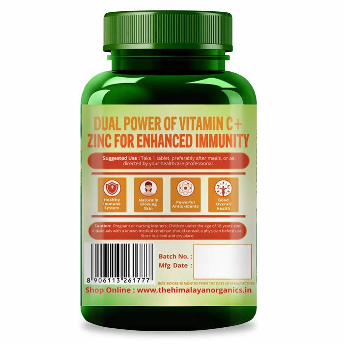 Himalayan Organics Zinc With Vitamin C Tablets