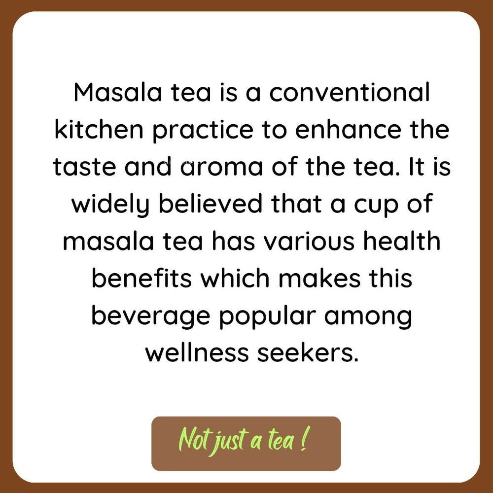 Satvi Wellness Masala Chai | Masala tea | Black tea with spices and herbs | Karak tea