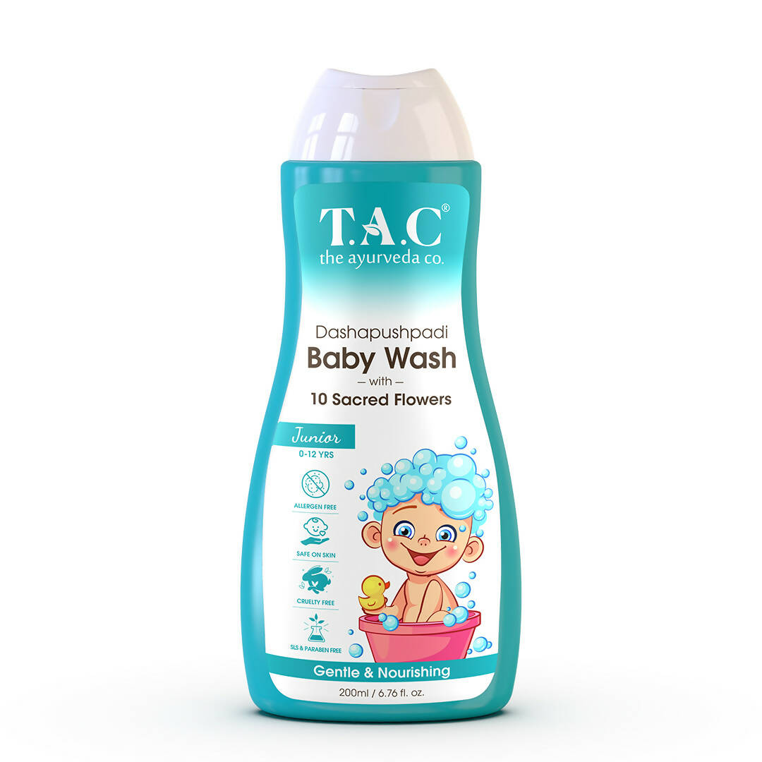 TAC The Ayurveda Co. Dashapushpadi Ayurvedic Baby Body Wash For Cleansing & Nourishing Skin, Australia, Canada 