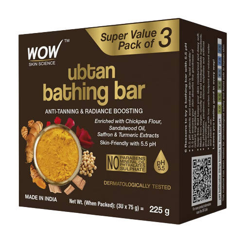 Wow Skin Science Ubtan Bathing Bar - Drmedicart