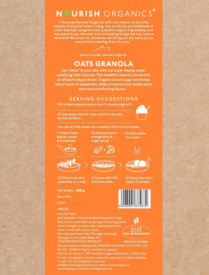 Nourish Organics Oats Granola