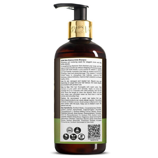 Wow Skin Science Amla Shampoo - Drmedicart