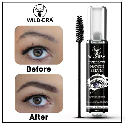 Wildera Eyelash Enhancer Nourishing Eyebrow Lashes Growth EyeLash Hair Growth & Volume Serum With Castor Oil & Vitamin E