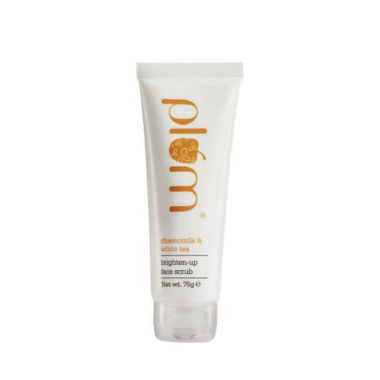 Buy Plum Chamomile & White Tea Brighten-Up Face Scrub Online in USA from Chaijava. Fast shipping available.