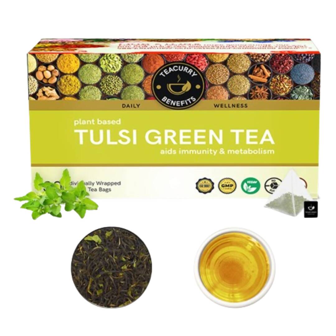 Teacurry Tulsi Green Tea Bags