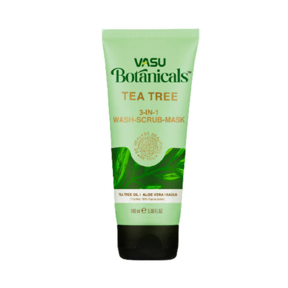 Vasu Botanicals Tea Tree 3 in 1 Face Mask-Scrub-Wash TrueCureN