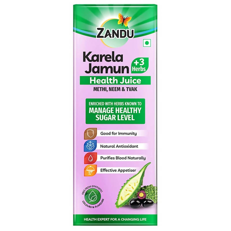 Zandu Karela Jamun + 3 Herbs Health Juice