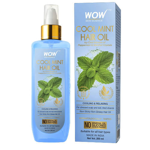 Wow Skin Science Cool Mint Hair Oil TCC 