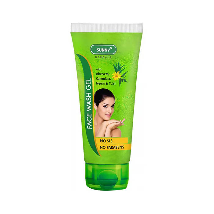 Bakson's Sunny Herbals Face Wash Gel With Aloevera, Calendula, Neem & Tulsi 