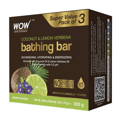 Wow Skin Science Coconut & Lemon Verbena Bathing Bar TrueCure